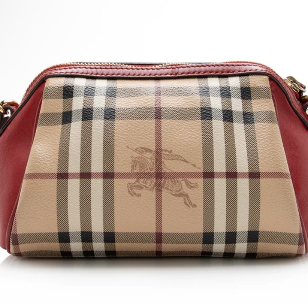 Burberry Haymarket Check Mini Blaze Crossbody Bag
